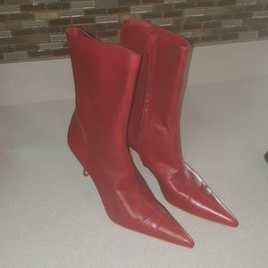 STEVE MADDEN RED BOOTS